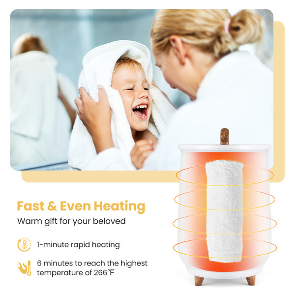 Costway Towel Warmer Bucket Electric Towel Warmer & Reviews Wayfair